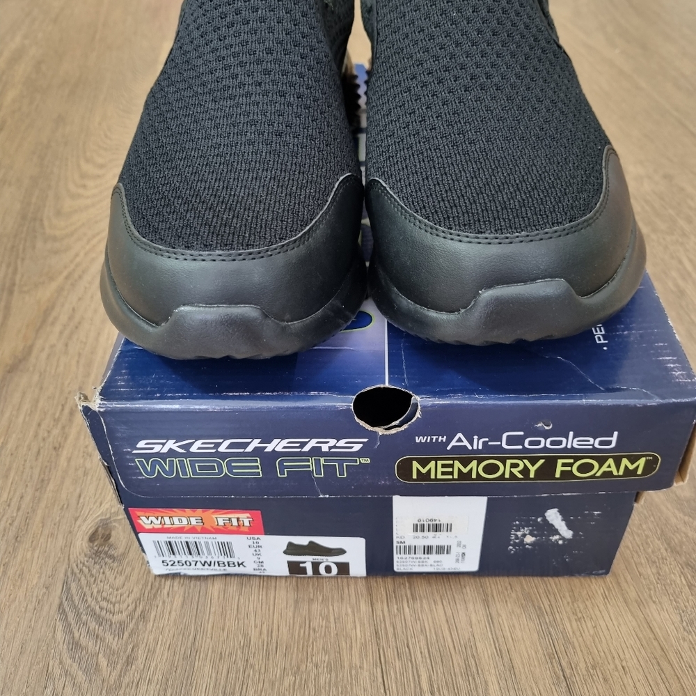 Skechers men's shoes brand new inbox memory foam black Size 10 U.S. - Picture 9 of 11